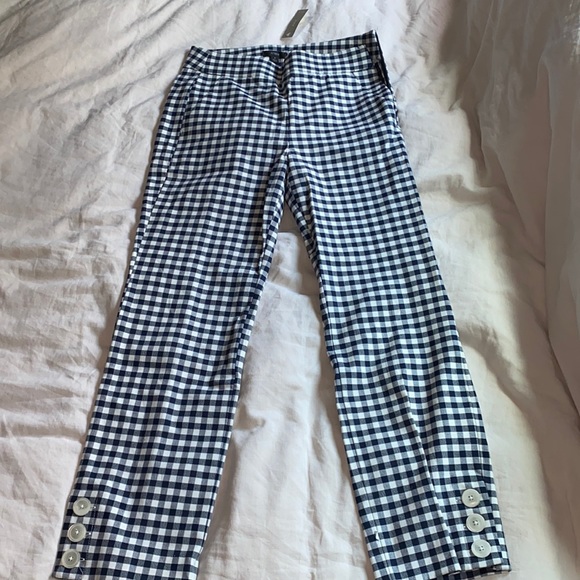 J.Crew Remi Gingham pants size 4 NWT - Picture 2 of 2